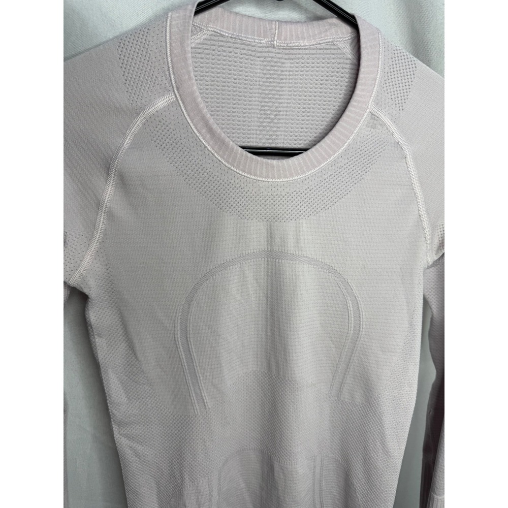 Lululemon Swiftly Tech Long Sleeve 2.0 Lavender Pink‎ Crew Neck Running Shirt - Picture 3 of 11